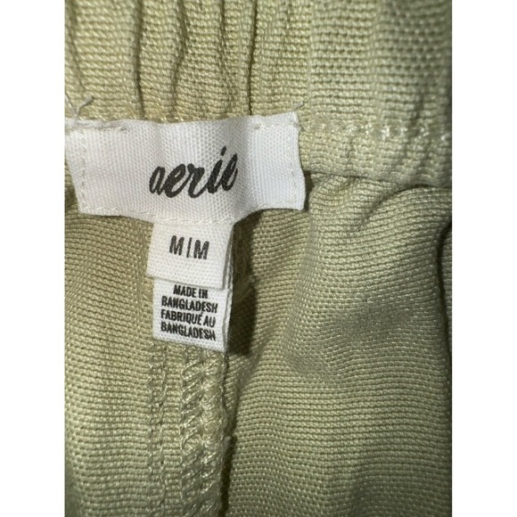 Aerie pleated utility shorts light green elastic back‎ medium - Picture 6 of 10